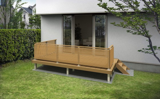 ウッドデッキで3面を囲うと素敵な空間が出来上がります-560x346-560x346